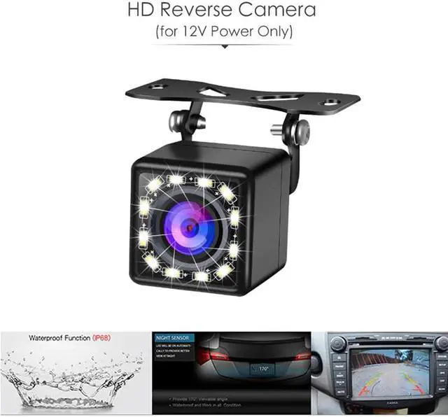 Alt view image 5 of 5 - 5 Inch TFT LCD 800*480 Foldable Car Monitor Reverse Parking Monitor And 12 LED Night Vision Rear view Camera