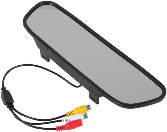 Alt view image 3 of 5 - 5 inch TFT LCD HD800*480 screen Car Monitor Mirror Reversing Parking Monitor with 2 video input, Rearview camera optional