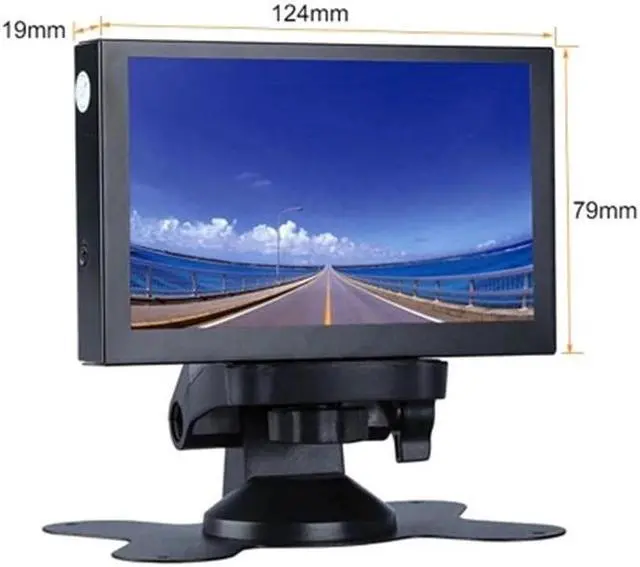 Alt view image 5 of 5 - Mini 5 Inch Monitor 5CH VGA/BNC/AV/HD/Ypbpr LCD Display Screen 800 x 480 Cross Line for DVR, DVD, PC, CCD, CCTV, Camera