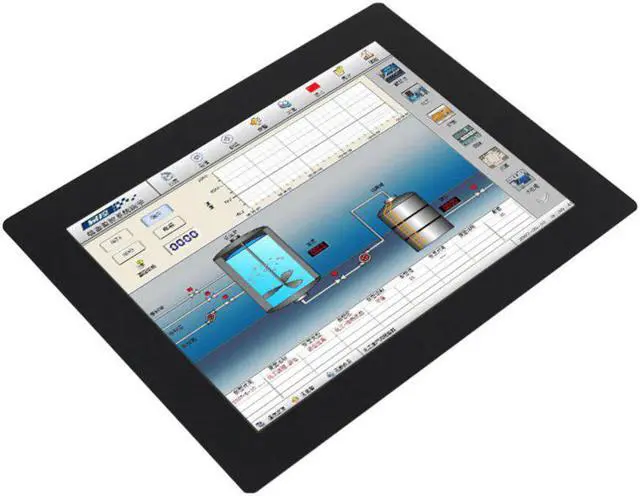 Alt view image 2 of 5 - 10/12/15/17/19/21.5 inch Vesa/Desktop/wall mount 12V/24V DC industrial touch screen lcd monitor