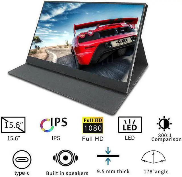 Alt view image 3 of 5 - 15.6 inch 4K portable monitor HD portable monitor touch portable monitor