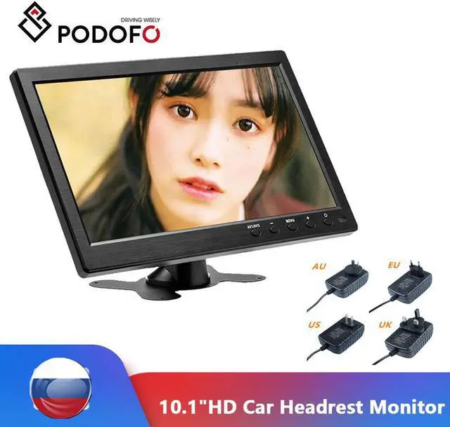 Main image of 10.1" LCD HD Monitor Mini TV & Computer Display Color Screen 2 Channel Video Input Security Monitor With Speaker AV