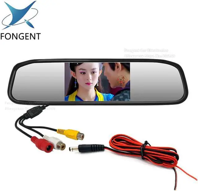 Alt view image 4 of 5 - 5 inch TFT LCD Color Screen Car monitor Rearview Reversing parking monitor Foldable design Back Up Off Mirror Monitor