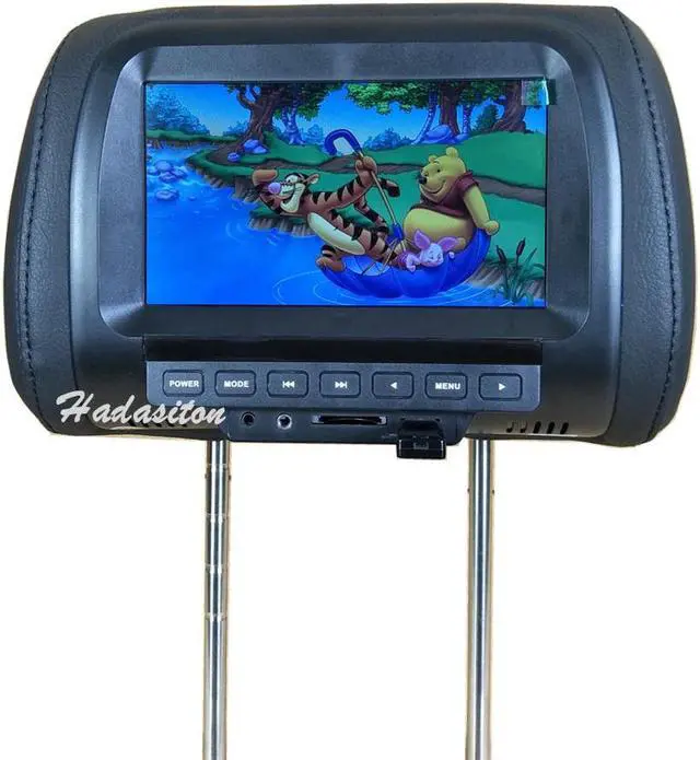 Alt view image 3 of 5 - 7" Car headrest monitor Pillow MP4/MP5 player support AV/USB/SD/FM/Speaker/Headphone