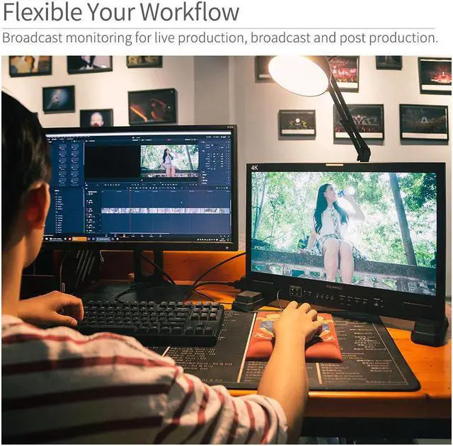 Alt view image 2 of 5 - LUT215 21.5 inch 3D LUT Broadcast Studio Monitor 3G-SDI 4K Full HD 1920 x1080 for Outdoor filming Post Production