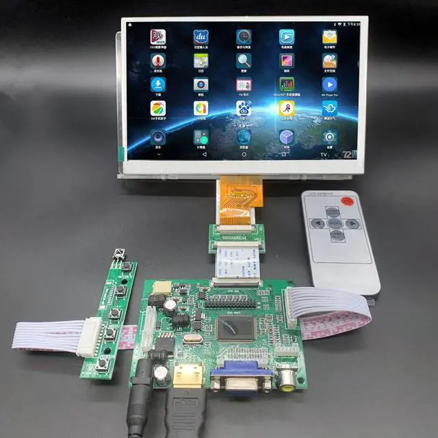 Main image of 7 inch 1024*600 EJ070NA-01J  Screen LCD Display Driver Board Monitor for Raspberry Pi B + 2 3 Banana/Orange Mini computer