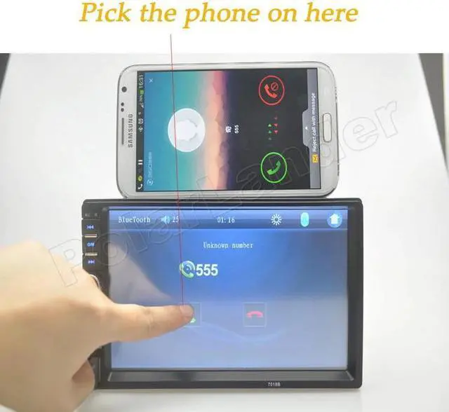 Alt view image 5 of 5 - 7 Inch 2 din Car Radio HD Autoradio MP5 Player Touch Screen Auto audio Car Stereo Bluetooth Mirror Link radio cassette player