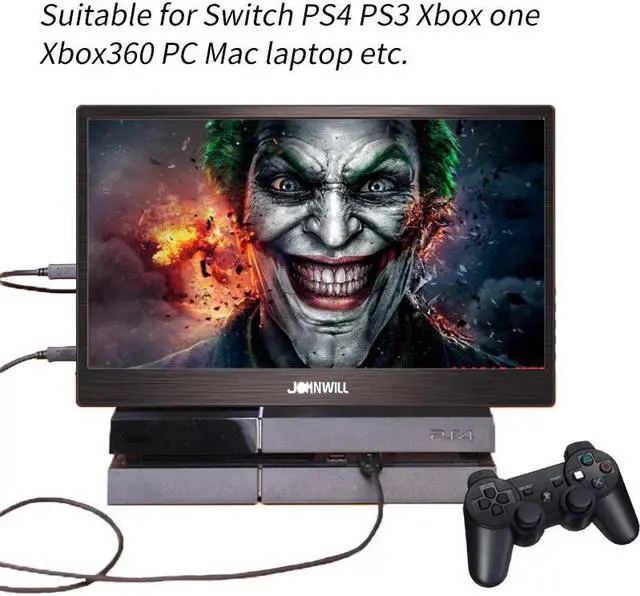 Alt view image 5 of 5 - 4K Portable Monitor 15.6 Inch 3840X2160 IPS LCD display  DP type-C  for PC laptop phone PS4 switch XBOX 1080P gaming monitor