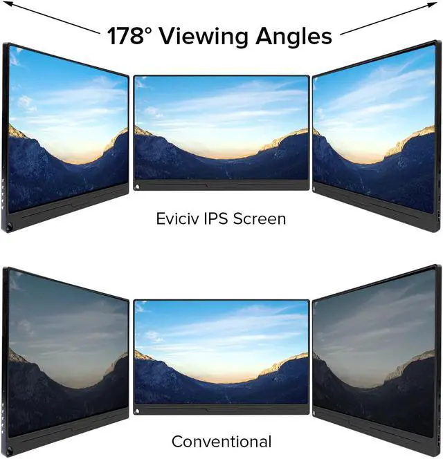 Alt view image 4 of 5 - 15.6 Inch FHD 1080p HDR Gaming Monitor USB Type C Mini  Computer Display IPS Screen  for PS3 PS4 Xbox Raspberry PI