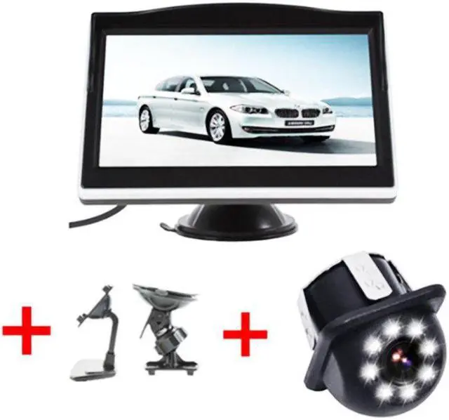 Alt view image 4 of 5 - 5 Inch TFT LCD HD Screen Car Monitor Parking Rear View Monitor for 170 Angle Vehicle Car Reverse Rear View Backup Camera