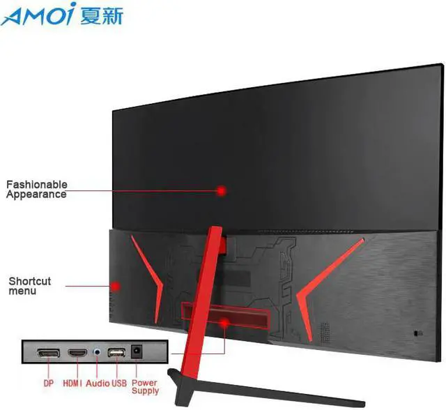 Alt view image 2 of 5 - 27 inch LED Monitor Gaming 165HZ PC 1MS Respons 1080P 27" LCD Monitors Curved Display Full HD input Widescreen /VGA