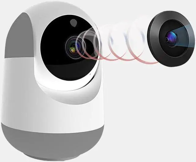 Alt view image 5 of 5 - Monitor Wifi Network Smart Monitor 1080P HD Camera Rotation Motion Tracking Infrared Night Vision(EU Plug)