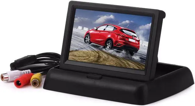 Alt view image 4 of 5 - 4.3" HD Foldable Car Rear View Monitor Reversing Color LCD TFT Display Screen for Truck Vehicle Backup Rearview Camera