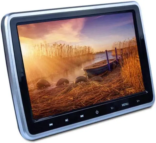 Alt view image 3 of 5 - 10.1 inch Car Headrest Monitor DVD Player Multimedia MP4 MP5 Video Player TFT HD LCD Touch Screen 1024x600 bluetooth/USB/FM 12V