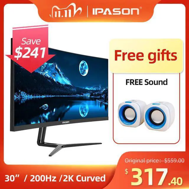 Main image of Gaming monitor QR302W 30-inch 2K/highly refresh rate 200hz display widescreen 21:9 with PS4 e-sports/desktop