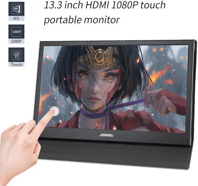 Main image of 13.3 inch touch Portable monitor for computer 1080P monitor IPS 2K gaming monitor for Raspberry Pi PS4 Xbox360 switch