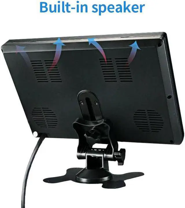 Alt view image 2 of 5 - 10.1 inch AV TFT LCD Car Monitor portable Rearview Backup Camera Screen 1024*600 CCTV display 7 mini pc monitor