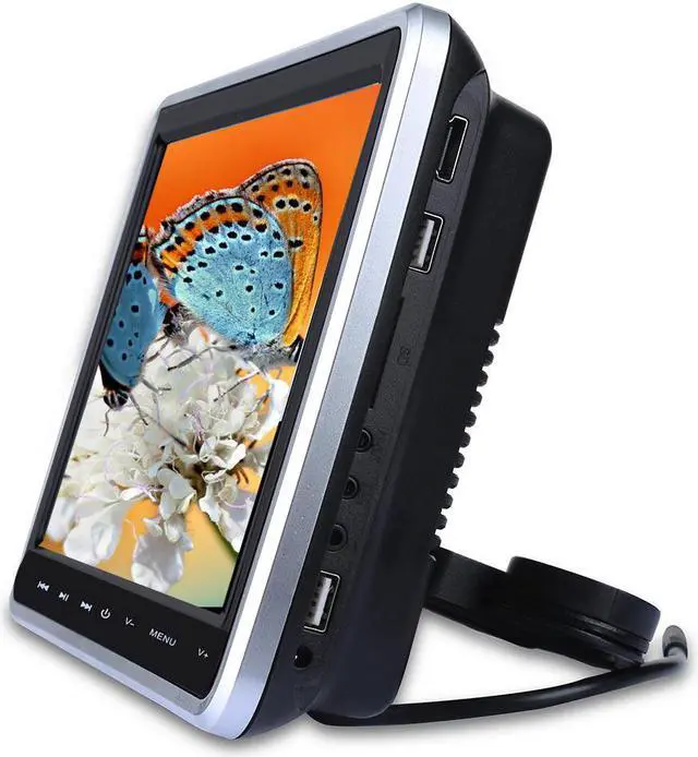 Alt view image 3 of 5 - 10.1 Inch Car Headrest Bluetooth FM Touch Key Remote Control DVD Player Monitor Car Headrest Touch Player Monitor Car Headrest