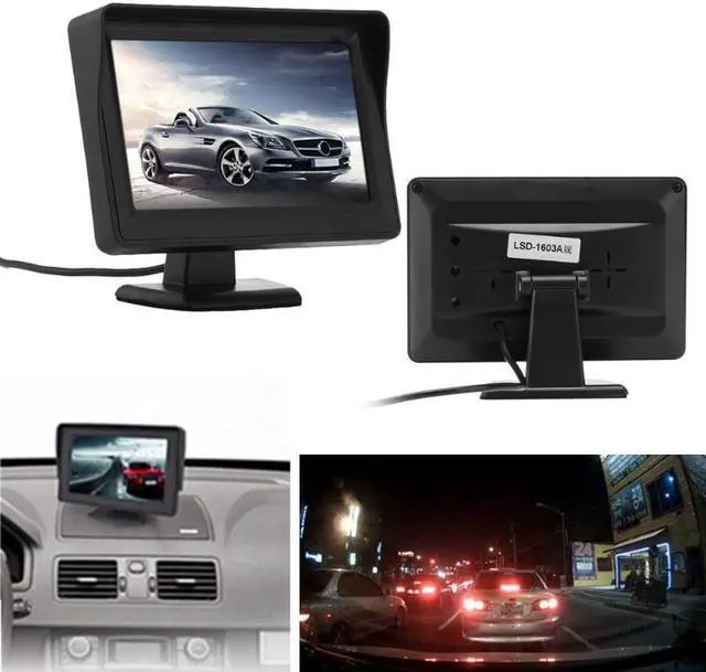 Alt view image 2 of 5 - mobili Monitor con Telecamera Per la Retromarcia 4.3 pollici TFT LCD Display Dello Schermo DC 12 V-24 V