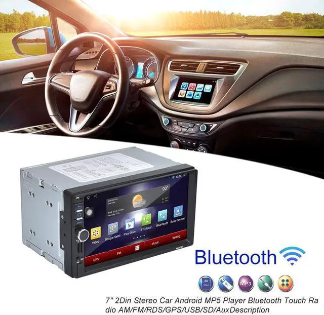 Main image of For Android 4.4.4 7" 1024*600 HD Universal Car Radio Quad Core Head Unit Car GPS Navigation RK-7721