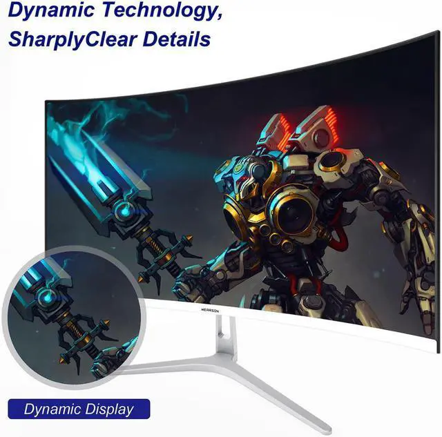 Main image of 32 Inch Curved Gaming Monitor 1800R 75Hz Frameless with DVI DP Audio,VESA,FreeSync,Flicker-Free,Eye Care Tech