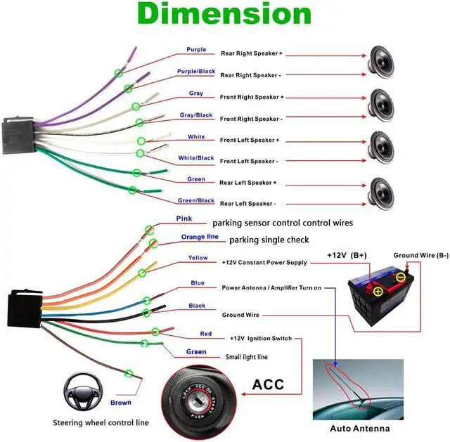 Alt view image 5 of 5 - 7" Car Backup Monitors 2din Audio Radio Touch Screen HD Digital Display USB Bluetooth Autoradio Multimedia MP5 Player