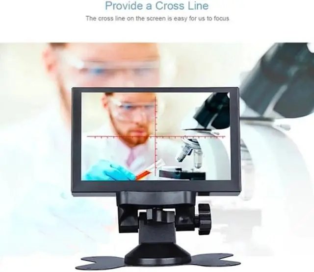 Alt view image 3 of 5 - Mini 5 Inch Monitor 5CH VGA/BNC/AV/HD/Ypbpr LCD Display Screen 800 x 480 Cross Line for DVR, DVD, PC, CCD, CCTV, Camera
