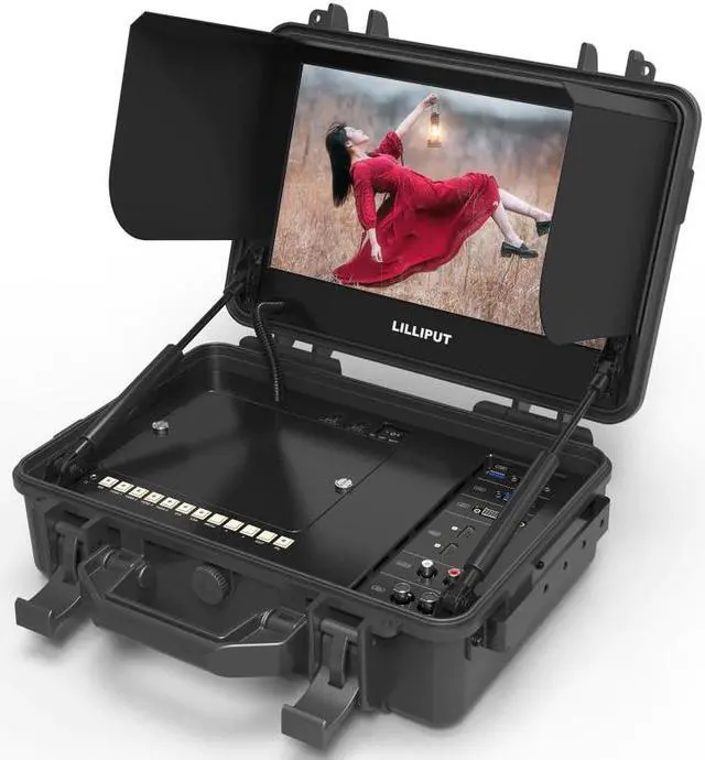 Alt view image 3 of 5 - BM120-4KS New 12.5" 3840x2160 4x4K 3G-SDI in&Out Broadcast Director Monitor with HDR,3D-LUT,Color Space