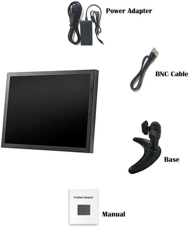 Alt view image 5 of 5 - 8" 4:3 1024*768 Metal case desktop monitor with VGA / D-Sub BNC AV USB input