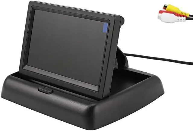 Alt view image 2 of 5 - 4.3" Folding Monitor Display + Waterproof Wide Angle HD Rear View Backup Camera Universal Car Reversing Assistance Kit Hot