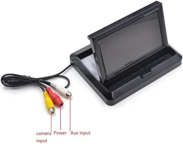 Alt view image 2 of 5 - 5" TFT LCD HD800*480 Screen Car monitor Reversing parking monitor Foldable design+Wired or Wireless Rearview camera Optional