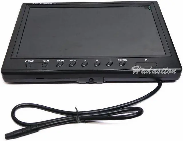Alt view image 3 of 5 - 9" TFT LCD Screen Car Monitor Headrest monitor Use for Truck Bus Motorhome Car and CCTV Security System,Rearview camera optional