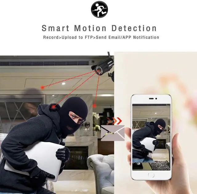Alt view image 4 of 5 - Outdoor Wireless Camera 1080P Hd Home Wifi Mobile Phone Remote Waterproof Monitoring