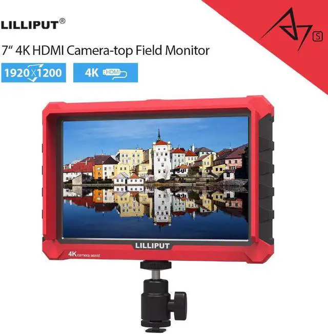Main image of A7s 4K Monitor 7 Inch HD IPS Screen 500cd/m2 Field Camera Monitor 4K Video for Nikon Canon Sony Fujifilm DSLR