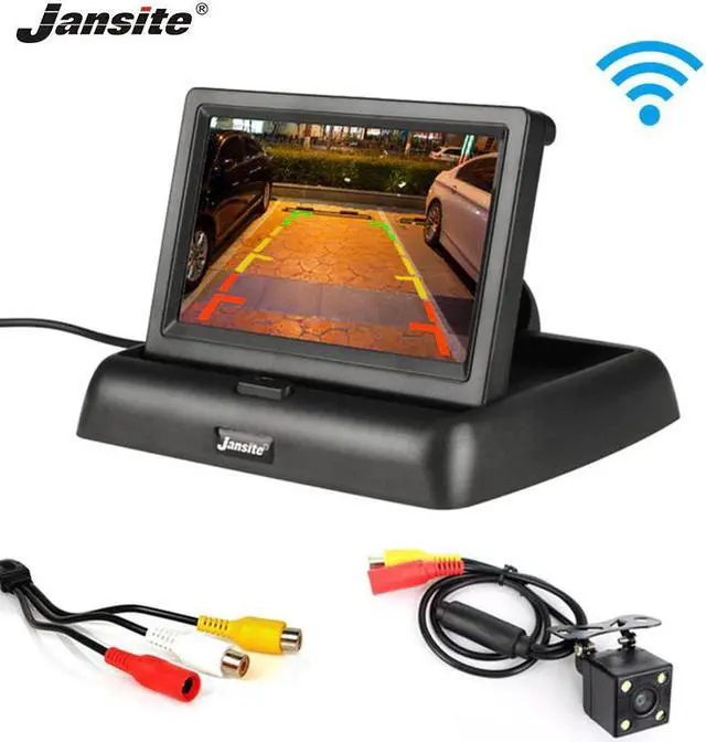 Main image of 4.3 inch HD car monitor Wireless parking assist system Reverse image Folding design Sedan RV 12V REAR VIEW