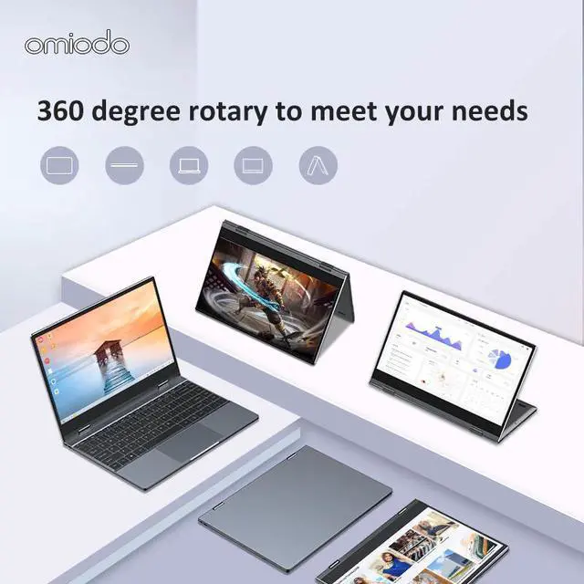 Alt view image 4 of 5 - 13.3 Inch Lapdock PC Gaming Monitor 1080p HD with USB C and  cable for expand switch mobile PC c Huawei phones