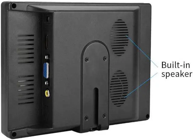 Alt view image 2 of 5 - 7 inch touch monitor VGA pc mini small lcd CCTV hd portable monitor display TFT 1024*600 for Car Reverse Rearview ps4
