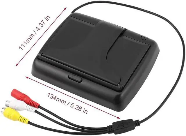 Alt view image 5 of 5 - 4.3" Folding Monitor Display + Waterproof Wide Angle HD Rear View Backup Camera Universal Car Reversing Assistance Kit Hot