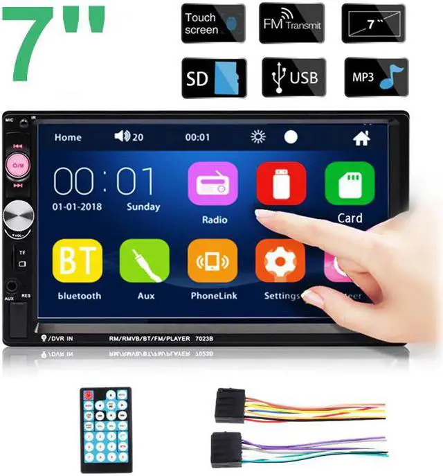 Main image of 7 Inch 2 DIN Car Stereo Radio Multimedia MP5 Player FM USB AUX HD bluetooth HD Touch Screen Support Rear Camera Universal Radio