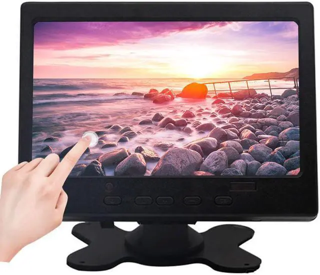 Alt view image 2 of 5 - 7 inch monitor small mini TFT LCD Touch Screen Monitor 1024*600 for Raspberry Pi CCTV VGA AV Car Backup Reverse Display