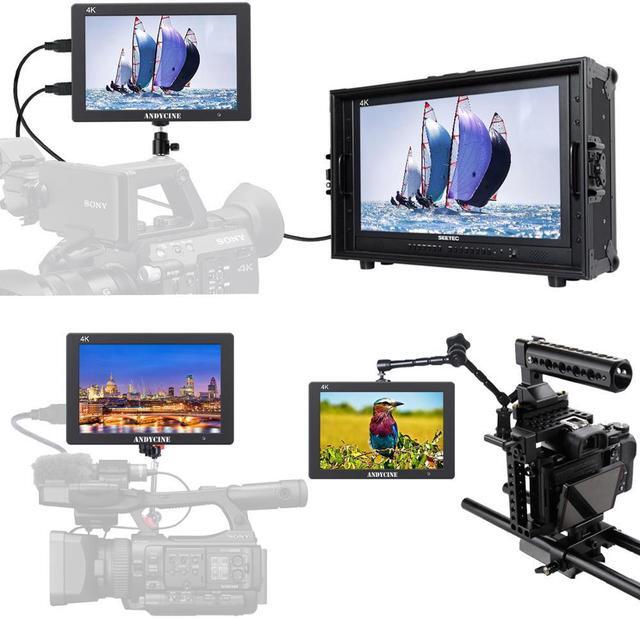 Alt view image 5 of 5 - 7 inch Camera Field DSLR Monitor Small Full HD 4K 1920x1200 IPS Video for Sony Nikon Canon