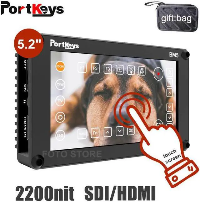 Main image of BM5 II On Camera Field Monitor 2200nit 3G SDI 4K  Super Bright Camera Control Touch Screen FHD on camera Monitor