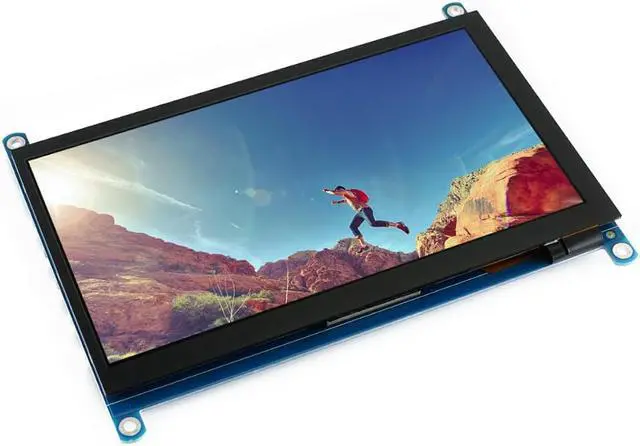 Alt view image 3 of 5 - 7 inch  LCD (H) Computer Monitor 1024*600 IPS Capacitive Touch Screen Supports Raspberry Pi Jetson Nano Win10  etc