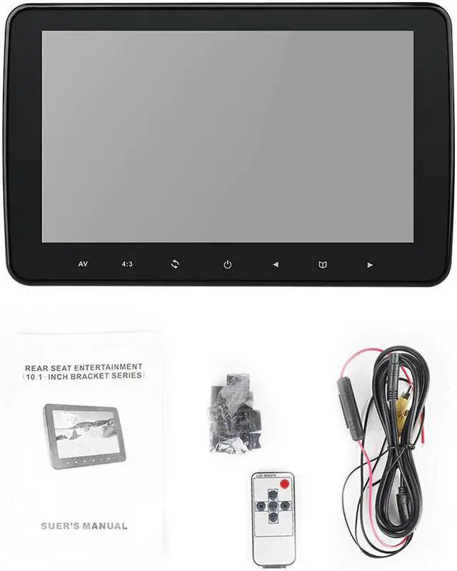 Alt view image 5 of 5 - 1024*600 with HD Radio AV monitor for car radio DVD Player 10 Inch TFT Digital LCD Screen Car Headrest Player Touch Monitor