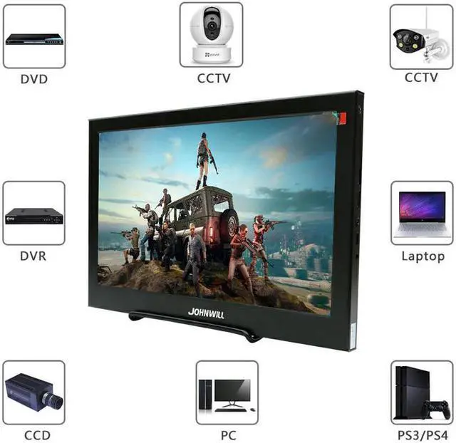 Alt view image 3 of 5 - 15.6" Inch 1920x1080 IPS Thin Portable Gaming Monitor 10 Multi -Touch Screen  LCD Display for Raspberry PS4 Playstation4