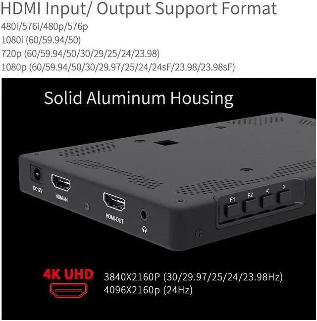 Alt view image 2 of 5 - T7 7 Inch IPS 1920x1200  On Camera Field Monitor Support 4K Input Output Video Monitor + NP750 Battery + Charger