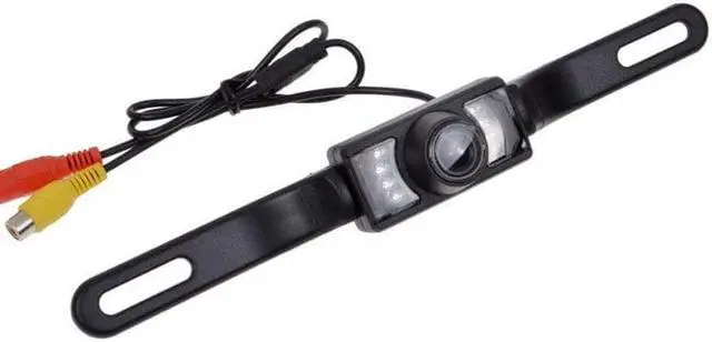 Alt view image 5 of 5 - Backup LCD Monitor License Plate Night Vision Rear View Camera Kit Waterproof Car Surveillance Camera