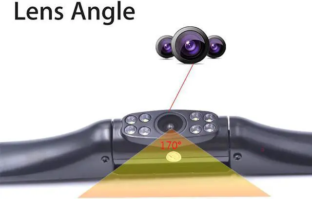 Alt view image 2 of 5 - 4.3 Inches Car Rearview Mirror Monitor Car Reverse Camera For Vehicle Parking Reversing Image Display With Wireless Transmitter