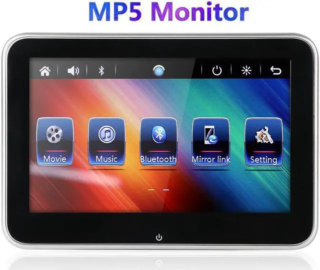 Main image of 10 "/ 8" HD Car Headrest Monitor DVD Video Player USB / SD / FM TFT LCD Digital Screen Touch Button Game Remote Control Car MP5