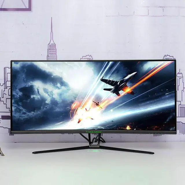 Alt view image 3 of 5 - ARMY 34 inch 21:9 screen 3440*1440 wide curve 1500r projector n34sk display 4K monitor 100hz